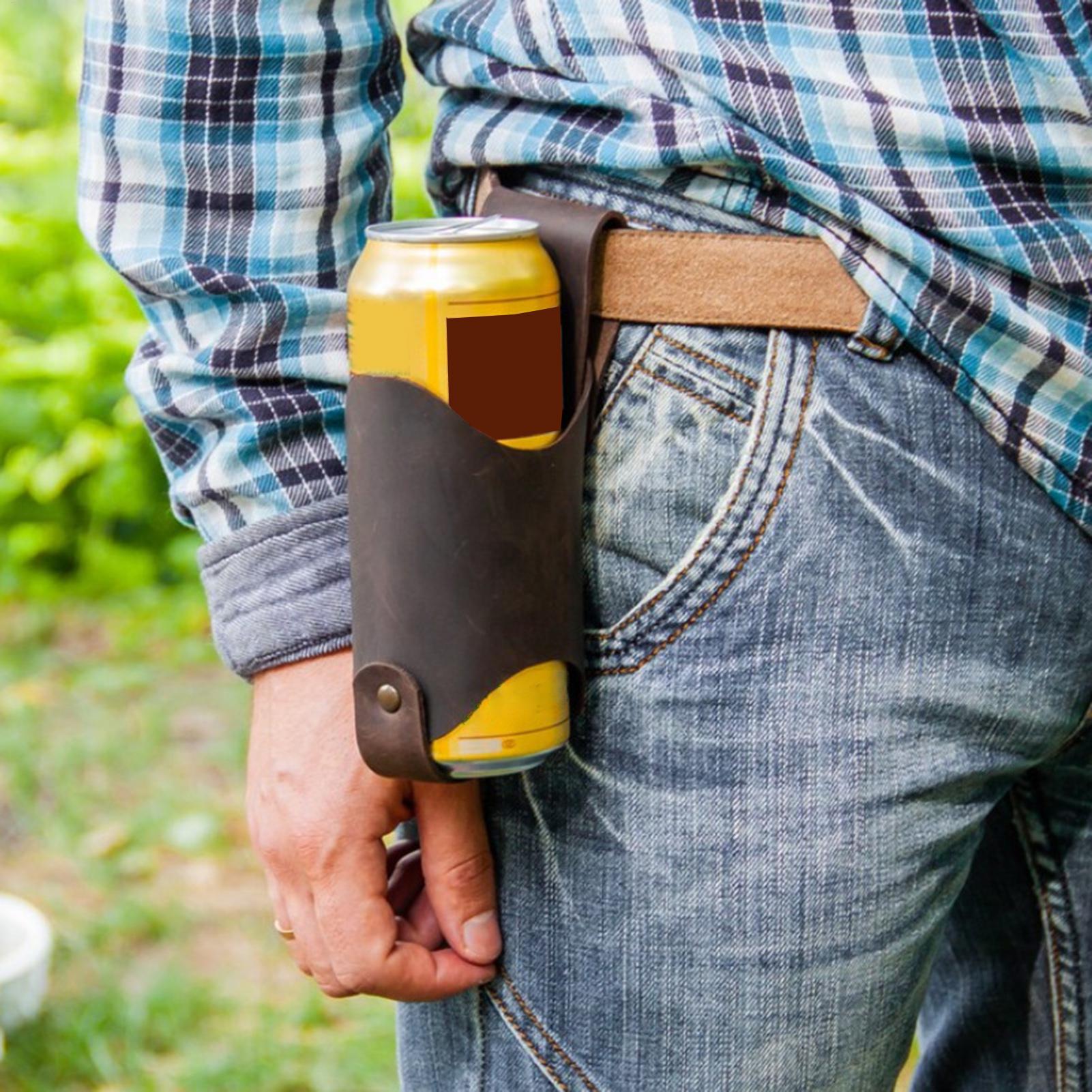 PU Leather Beer Bottle Waist C - Hydration Pack Outdoor ulasan dan harga