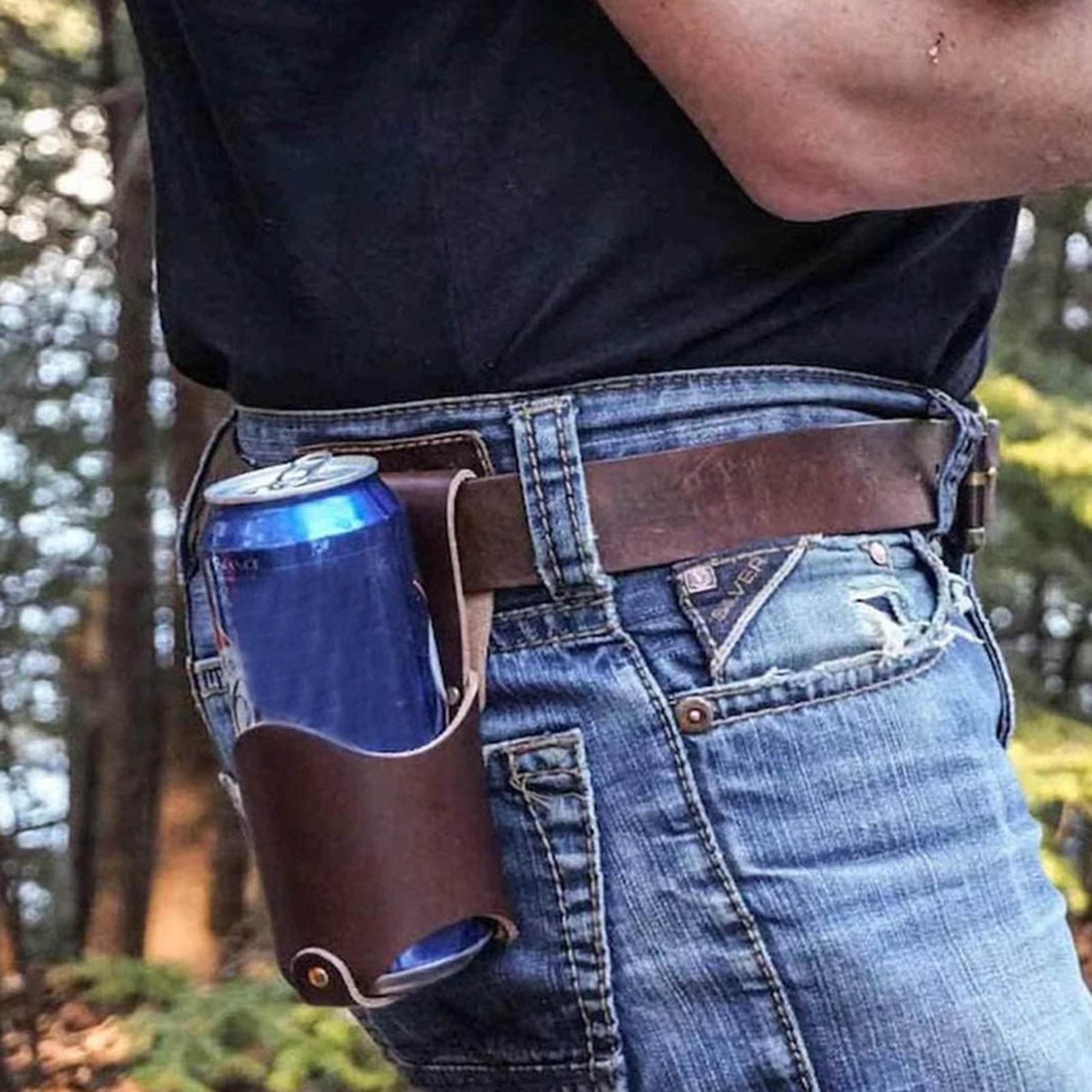 PU Leather Beer Bottle Waist C - Hydration Pack Outdoor ulasan dan harga