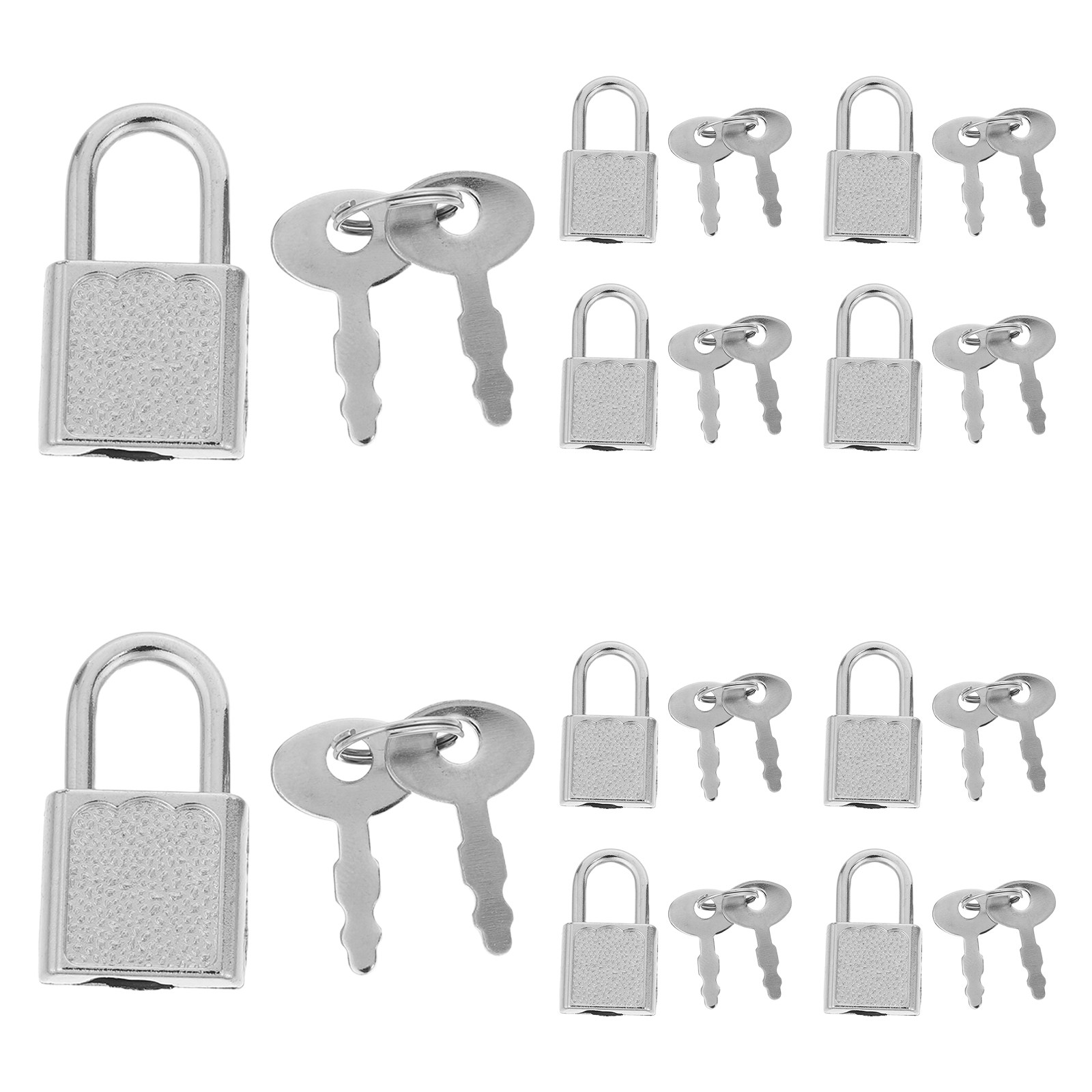 10Sets Mini Pirate Lock Key Co - Backpack Lock Combo ulasan dan harga