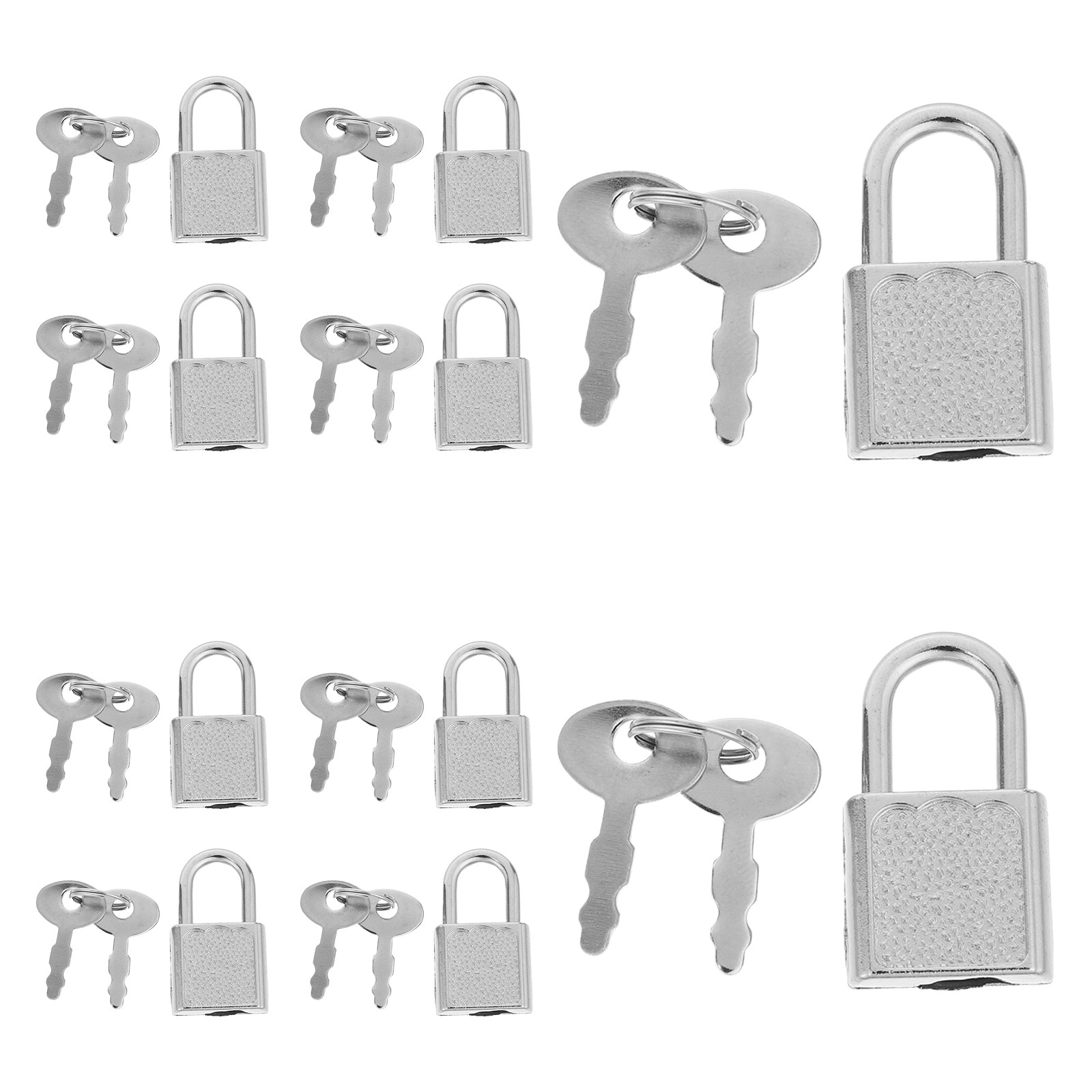 10Sets Mini Pirate Lock Key Co - Backpack Lock Combo ulasan dan harga