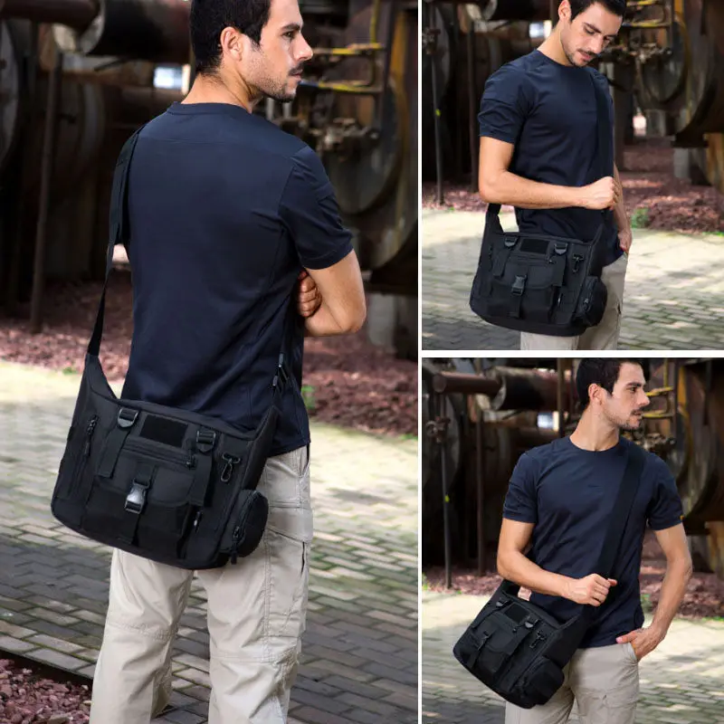 14Inch Laptop Shoulder Bag Men - Urban Backpack Tactical ulasan dan harga